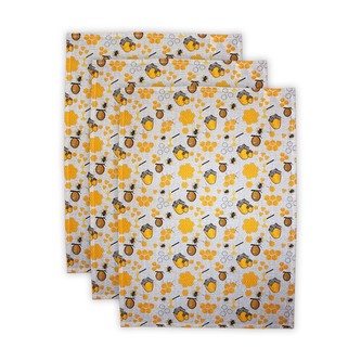 HOME ELEMENTS Sada 3 utěrek 50*70 cm, Včelka