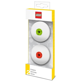 LEGO Guma, červená a zelená - 2 ks