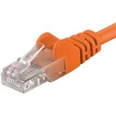 PremiumCord Patch kabel UTP RJ45-RJ45 level 5e 0,5m oranžový