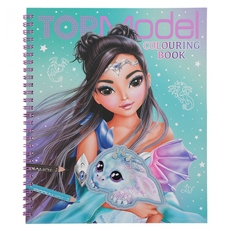 Omalovánka | Top Model COLOURING BOOK, Liv s nášivkou dráčka