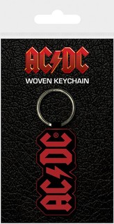 Přívěsek na klíče AC/DC: Logo textílie