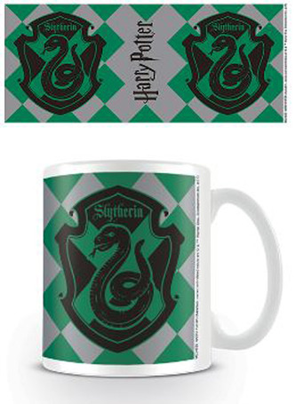 Keramický hrnek Harry Potter: Slytherin (objem 315 ml) bílý