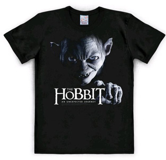 Pánské tričko Hobbit: Gollum (XL) černé bavlna