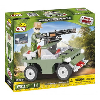 Stavebnice COBI 2155 Small Army Vojenské vozidlo/60 kostek+1 figurka