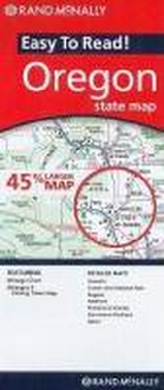 Rand McNally Easy to Read! Oregon State Map