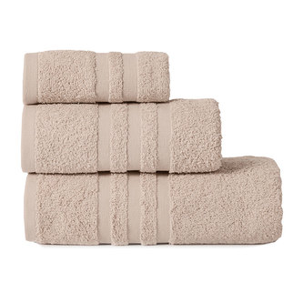 Bavlněná froté osuška s proužkem MODERN 70x140 cm béžová 450 gr Mybesthome