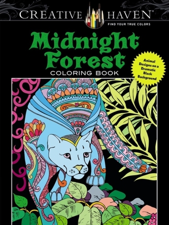 Creative Haven Midnight Forest Coloring Book