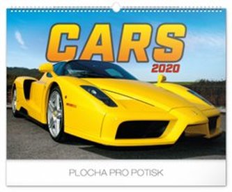 Nástěnný kalendář Auta 2020, 48 × 33 cm