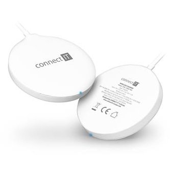 CONNECT IT MagSafe Wireless Fast Charge bezdrátová nabíječka, 15 W, BÍLÁ