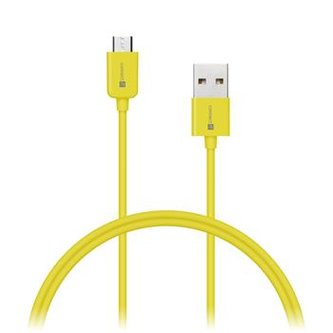 CONNECT IT Wirez COLORZ kabel micro USB - USB, 1m, žlutý