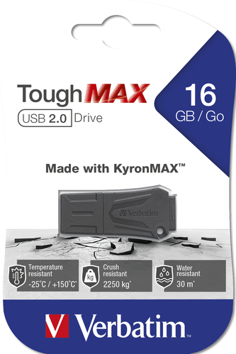 VERBATIM Store 'n' Go ToughMAX 16GB USB 2.0 černá