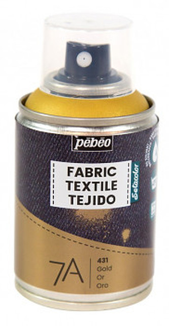 Sprej na textil 7A 100ml – zlatý