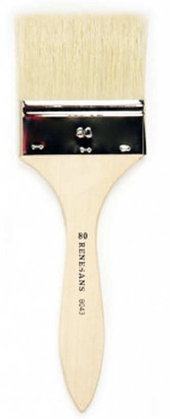 Přírodní široký štětec 8043 dlouhý – velikost 20