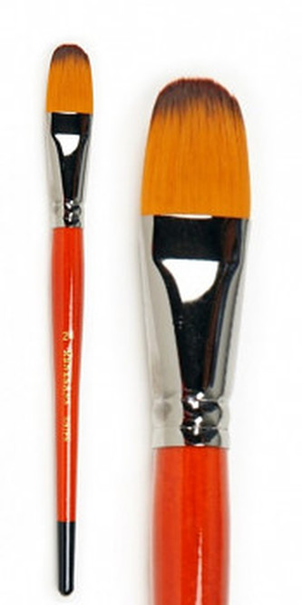 Plochý zaoblený štětec 1097FR krátký – velikost 18