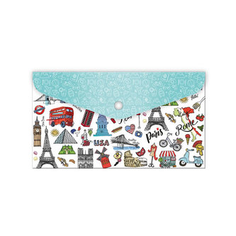 Plastový obal DL s drukem Cities