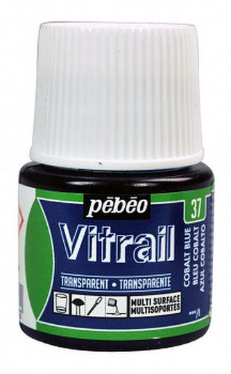 Barva na sklo Vitrail 45ml – 37 modrá kobaltová