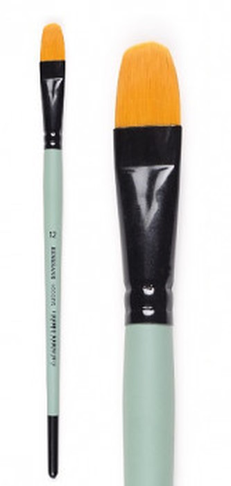 Plochý zaoblený štětec 1006FR krátký – velikost 6