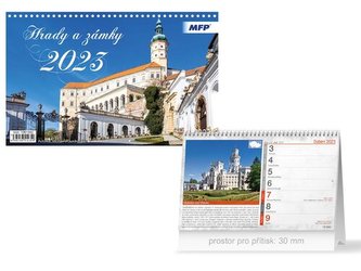 Hrady a zámky 2023 - stolní kalendář