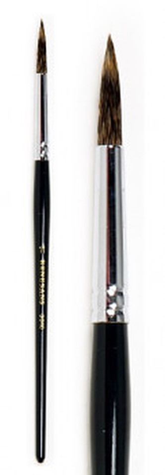 Přírodní štětec 3010R krátký veverka – velikost 0