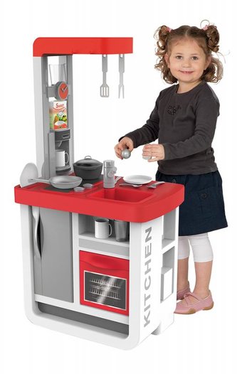 Kuchyňka Bon Appetit elektronická, červeno-bílá