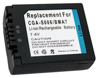 TRX baterie Panasonic/ 1500 mAh/ CGA-S006E/ CGR-S006/ DMW-BMA7/ DMWBMA7/ CGR-S006E/ CGA-S006A/ CGR-S006A/ neoriginální