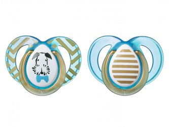 Šidítko C2N silikon Moda 2ks 6-18m Boy