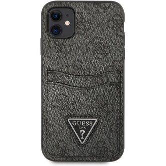 Guess 4G Saffiano Double Card kryt iPhone 11 černý