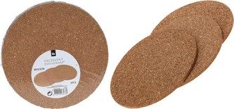 Podložka pod horké nádobí korek sada 3 ks 19,5 cm