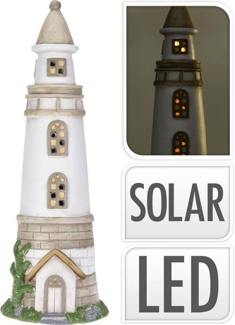 Zahradní dekorace MAJÁK s LED osvětlením 71 cm