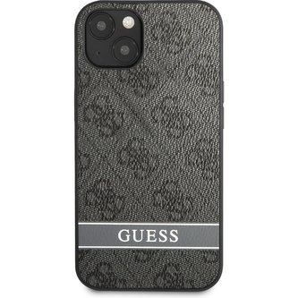 Guess PU 4G Stripe kryt iPhone 13 mini šedý