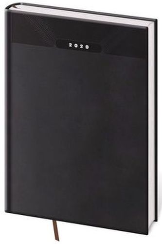 Diář 2020 - Print/denní A4/černá