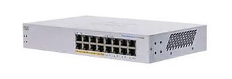 Cisco switch CBS110-16PP-UK, 16xGbE RJ45, fanless, PoE, 64W - REFRESH