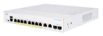 Cisco switch CBS250-8PP-E-2G-UK, 8xGbE RJ45, 2xRJ45/SFP combo, fanless, PoE+, 45W - REFRESH