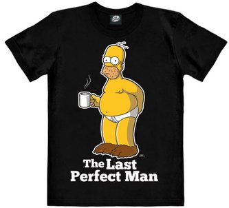 Pánské tričko The Simpsons: Homer - Last Perfect Man (XL) černé