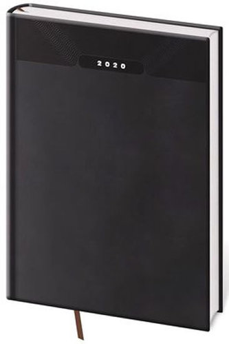 Diář 2020 - Print/denní A5/černá