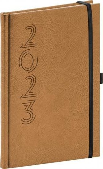 Týdenní diář Memory 2023 béžový