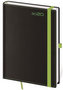 Diář 2020 - Black Green/denní A5 /s poutkem na propisku