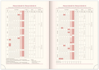 Týdenní diář Silhouette 2023 červený