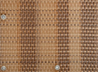 Balkonová ratanová zástěna s očky MALMO, béžová/hnědá, výška 90 cm šířka 500 cm MyBestHome