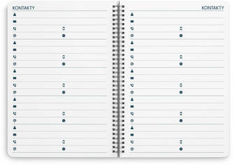 Týdenní spirálový diář A4 Emerald 2023