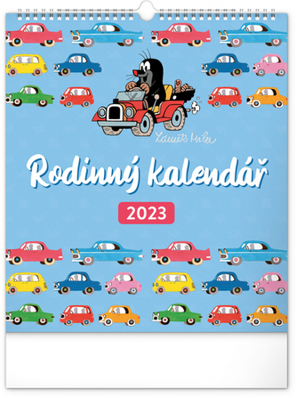 Nástěnný rodinný plánovací kalendář Krtek 2023
