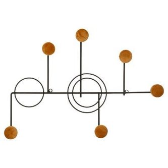 Atmosphera Horizontální věšák na stěnu žlutý