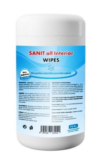 SANIT all Interior WIPES - 72 ks