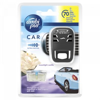 Ambi Pur Moonlight Vanilla osvěžovač vzduchu do auta - startovací sada 1 ks