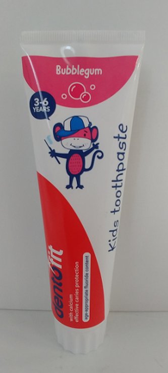 Dentofit Dětská zubní pasta, bubblegum - 100 ml