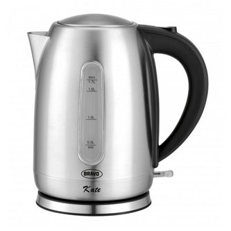 Rychlovarná konvice KATE B-4812, nerez, 1,7 l - šedá