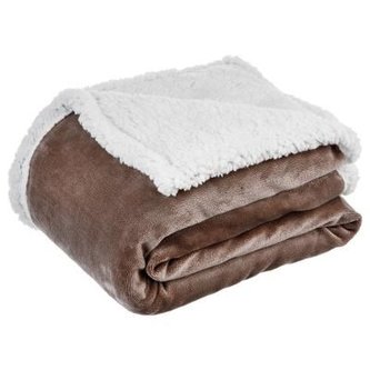 Atmosphera Sametová Sherpa deka 125 x 150cm