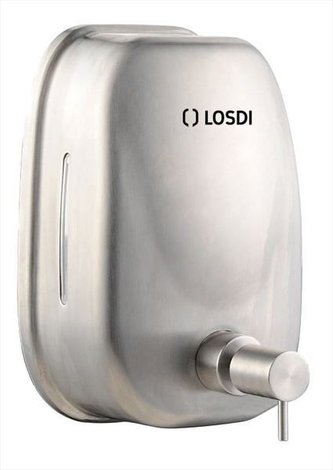 Losdi nerezový dávkovač tekutého mýdla 1,7 l - mat