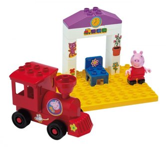 PlayBig BLOXX Peppa Pig železniční zastávka