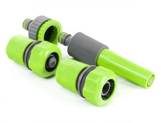 Stalco Garden sada s proudnicí regulovatelná 3/4" - 1", plast - 4 ks